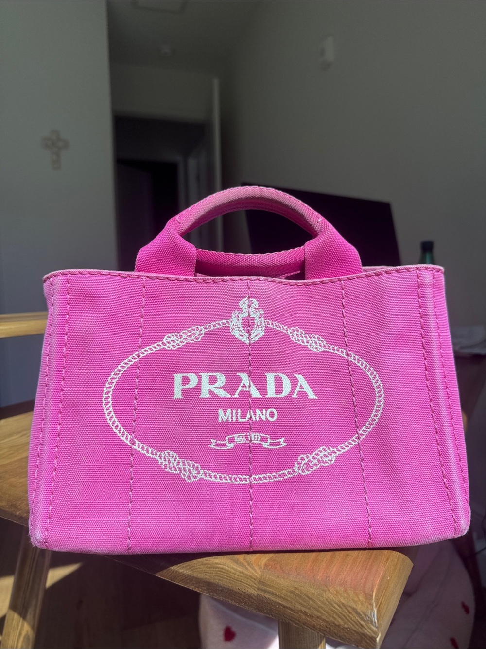 Prada Tote - Mini Size Pink with COA